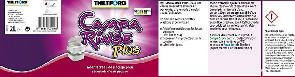 Additif de rinçage Campa Rinse Plus 2L