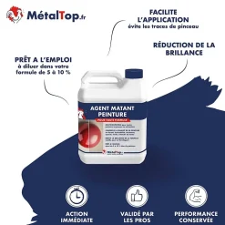 Agent Matant Peinture - 1 L - Métaltop
