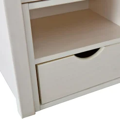 ALASKA - Lit 180x200cm multi-rangement Vernis Blanc