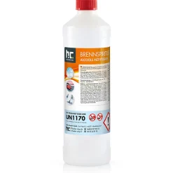 Alcool À Brûler 94 % 15 x 1 L, Haute Pureté Pour Nettoyage, Dégraissage Et Antigel Des Vitres Et Surfaces Domestiques