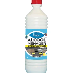 Alcool ménager nettoyant multi-usages Phebus parfum citron 1L