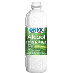 Alcool ménager pour métal, bois, tissus, vitres parfum pomme Onyx bricolage 1L