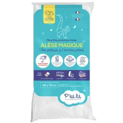 Alèse Bébé Imperméable Absorbante - Protège Matelas Lavable à 90 degrés - Tout type de lit : 60x120/70x140/40x80/90x190/50x90
