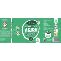 Alternatif d'acide chlorhydrique Phebus 1L