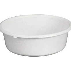 ALUMINIUM ET PLASTIQUE - Cuvette ronde 25x8cm 2.5l Gris moucheté