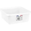 ALUMINIUM ET PLASTIQUE Cuvette carrée 24 cm 3.5 L - Blanc alimentaire