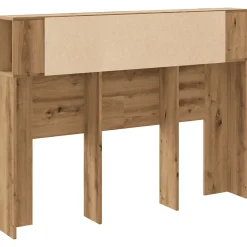 Armoire à tête de lit Chêne artisanal 140 x 18,5 x 102,5 cm Bois d'ingénierie vidaXL