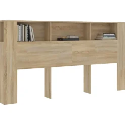 Armoire de tête de lit chêne sonoma 200x18,5x104,5 cm vidaXL