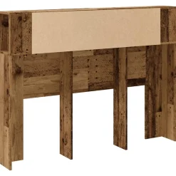 Armoire de tête de lit vieux bois 140x18,5x102,5 cm vidaXL