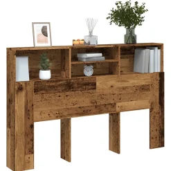 Armoire de tête de lit vieux bois 160x19x103,5 cm vidaXL