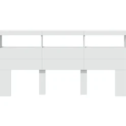 Armoire tête de lit avec LED blanc 200x17x102 cm vidaXL