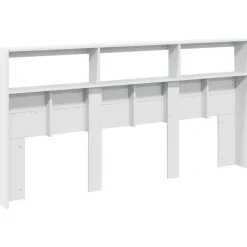 Armoire tête de lit avec LED blanc 200x17x102 cm vidaXL