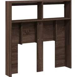 Armoire tête de lit avec LED chêne marron 100x17x102 cm vidaXL