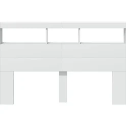 Armoire tête de lit avec LED blanc 160x17x102 cm vidaXL