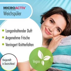 Assouplissant Végétalien Classic Blue Höfer Chemie 2 x 10 L, Linge Doux Et Parfum Longue Durée