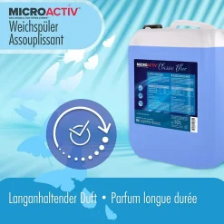 Assouplissant Végétalien Classic Blue Höfer Chemie 2 x 10 L, Linge Doux Et Parfum Longue Durée