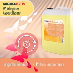 Assouplissant Végétalien Summer Höfer Chemie 4 x 10 L, Linge Doux, Parfum Estival Et Séchage Rapide
