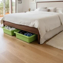 Bac de rangement empilable 30l - VERT - 17cm