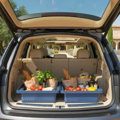 Bac de rangement empilable 30l - BLEU - 17cm