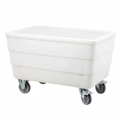 Bac double-paroi 310 L - roues chape inox - blanc