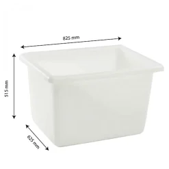 Bac grand volume 170 L - blanc