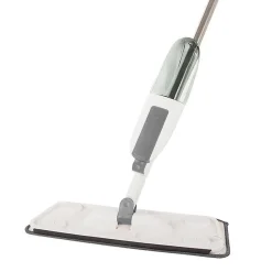 Balai à plat avec nettoyeur à eau et vaporisateur pour sols