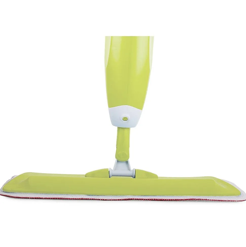 Balai serpillière plat avec laveur rotatif à jet solide vert