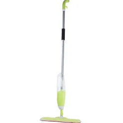 Balai serpillière plat avec laveur rotatif à jet solide vert