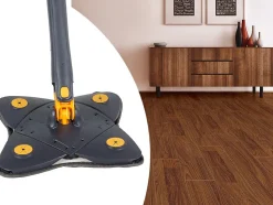 Balai serpillière plat rotatif pour le lavage des sols avec essoreuse hygiénique