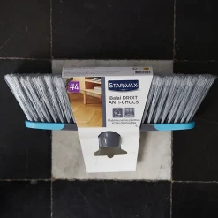 Balai sol intérieur bords droits antichocs Starwax