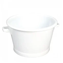 Baquet rond fond renforcé 50 L - blanc