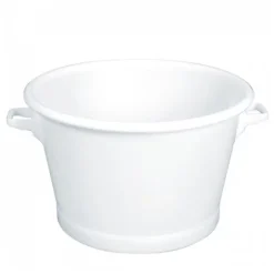 Baquet rond fond renforcé 75 L - blanc