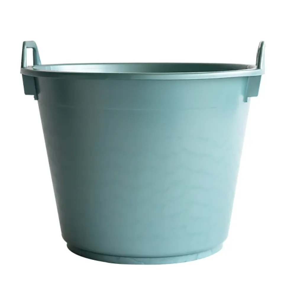 Baquet rond souple avec poignées - 40 L - vert