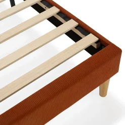 Base rembourrée Bari 90x190 cm Rouge