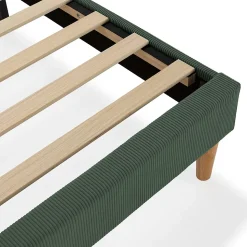 Base rembourrée Bari 140x190 cm Vert