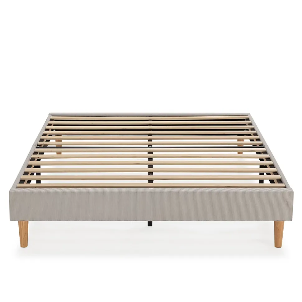 Base rembourrée Bari 140x190 cm Gris