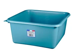 Bassine cuvette carrée 15L coloris bleu
