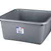 Bassine cuvette carrée 15L coloris gris charbon