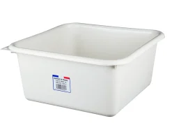Bassine cuvette carrée 15L coloris sable