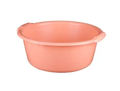 Bassine cuvette ronde 11L coloris pêche