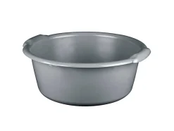 Bassine cuvette ronde 11L coloris gris charbon