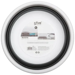 Bassine retractable 6L - Blanc Gris clair - 5Five