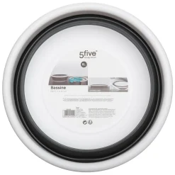 Bassine retractable 6L - Blanc Gris clair - 5Five