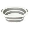 Bassine Retractable 8L avec bouchon de vidange gris et blanc - Blanc- 5five