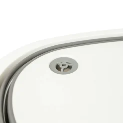 Bassine Retractable 8L avec bouchon de vidange gris et blanc - Blanc- 5five