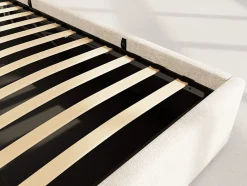 Beanie - lit coffre - 160x200 cm - en velours - sommier inclus - Best Mobilier