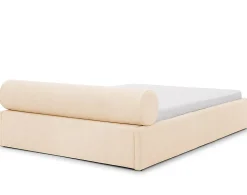 Billy - lit coffre - 140x190 cm - en tissu texturé - sommier inclus - Lisa Design