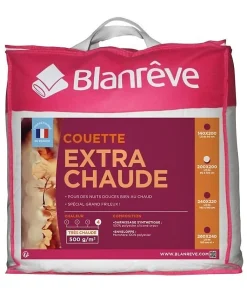 BLANREVE Couette extra chaude en microfibre - 200 x 200 cm - Blanc