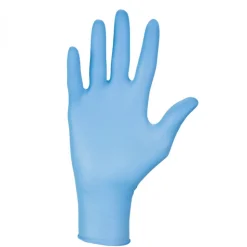 Boite de 100 gants en nitrile jetables - non poudrés - Taille S - Bleu - Vivezen