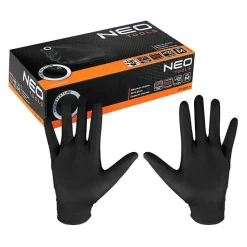 Boite De 100 Gants Nitrile Noirs Neotools